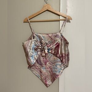 handkerchief adjustable tie top